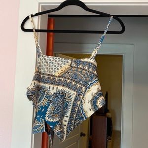 SHEIN self tie bandana top